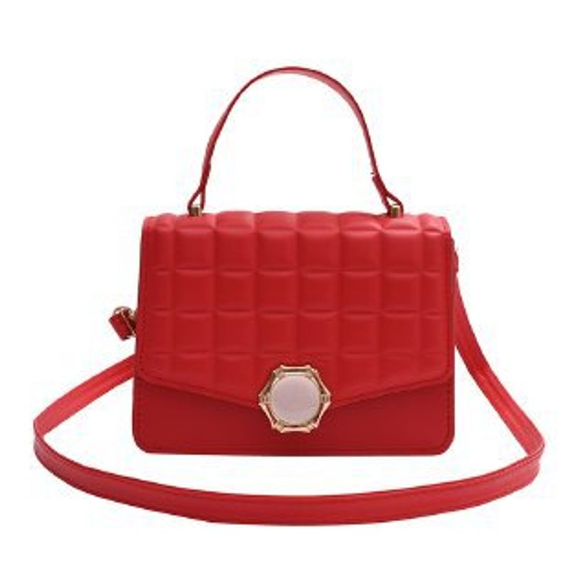 Sacs pour femmes, sac à main en forme de boîte avec boucle magnétique en perles, sac messager simple, petit sac carré_voghion.com
