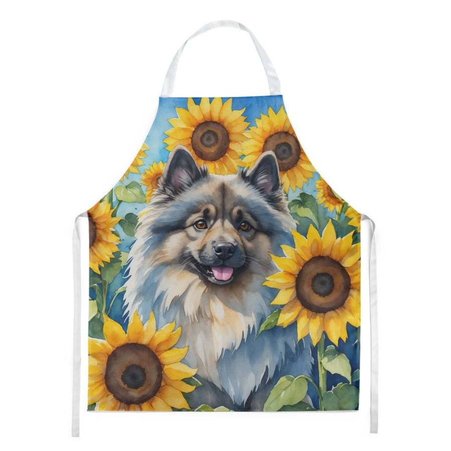 Baking Crafts Men Women Multicolor Large Kitchen Sunflowers For Keeshond Unisex Gardening Server In Apron Adult Cooking_voghion.com
