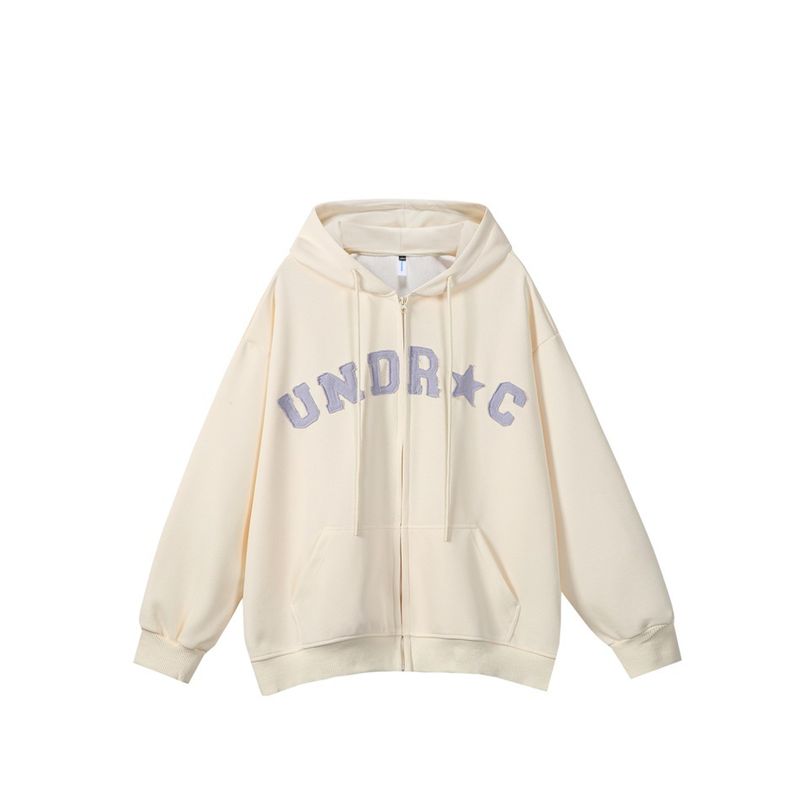 YANSANXIA Felpa con cappuccio in stile college da uomo, primavera e autunno, marchio di moda americano, giacca con cerniera larga, cardigan_voghion.com