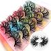 CMAYOME 5-Pairs Colored Faux Mink Eyelashes - Voluminous, Fluffy, Multi-Layered False Lashes For Dramatic & Natural Look_voghion.com