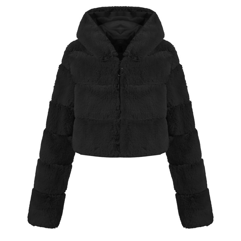 Cappotto in finta pelliccia casual alla moda da donna_voghion.com