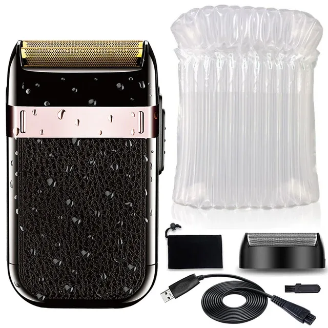 Kemei 2024 Rechargeable Shaver For Men Washable Electric Shaver Beard Shaving Machine Bald Head Electric Razor With Extra Mesh_voghion.com