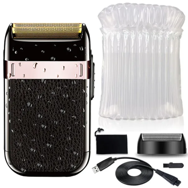 Kemei 2024 Rechargeable Shaver For Men Washable Electric Shaver Beard Shaving Machine Bald Head Electric Razor With Extra Mesh_voghion.com