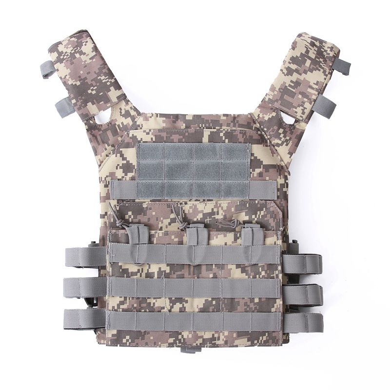 Gilet tattico - Gilet da combattimento ultraleggero per softair, allenamento e avventure all'aria aperta. Compatibile con MOLLE e traspirante per tutte le stagioni._voghion.com