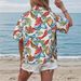 Dámské plážové topy s krátkým rukávem a potiskem na plážové párty z roku 2025, havajské, rekreační, kempovací a párty tričko._voghion.com