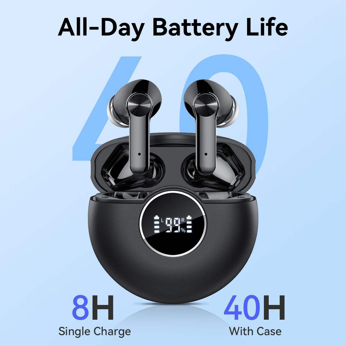 2024 Fashionable Ear-hook Smart Bluetooth Headset With Long Battery Life_voghion.com