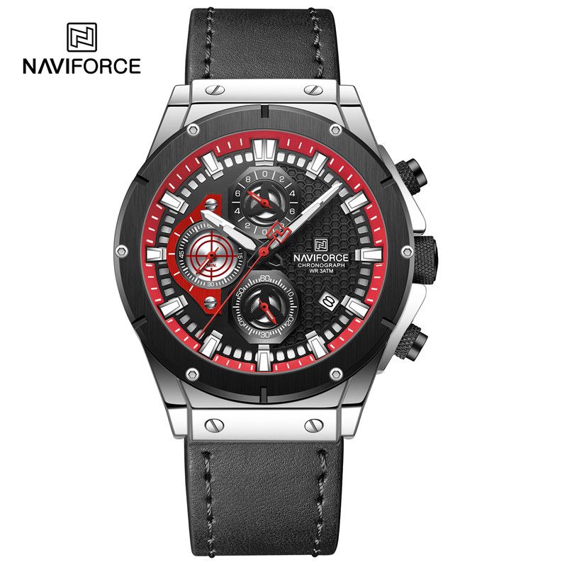 Watch for Men Waterproof Leather Strap Luxury Quartz MenWristwatches Luminous     Trend_voghion.com