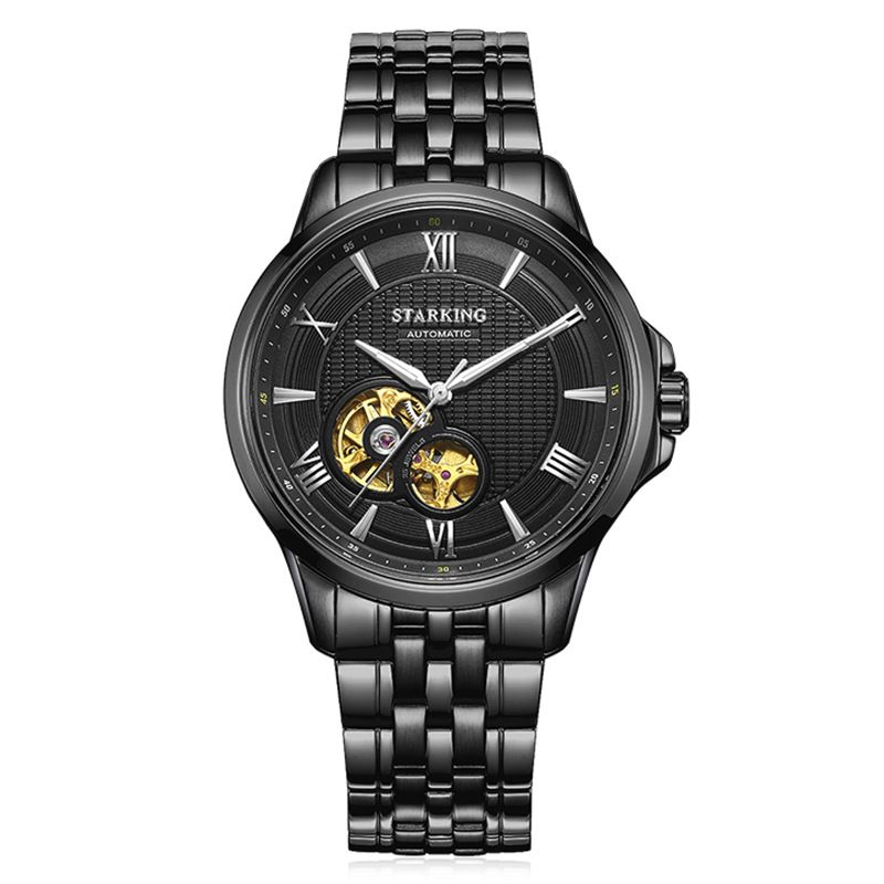 Montre homme Star Emperor STARKING en acier inoxydable et saphir, entièrement automatique, mécanique, étanche et élégante_voghion.com