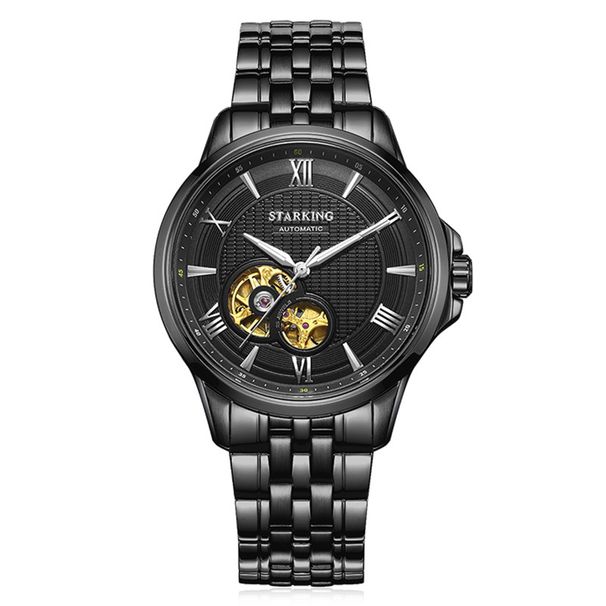 Montre homme Star Emperor STARKING en acier inoxydable et saphir, entièrement automatique, mécanique, étanche et élégante_voghion.com