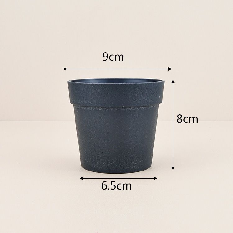 Home Mobili vasi da fiori in plastica rotondi di grandi dimensioni diametro grande vasi da fiori in PP satinato vasi da tavolo piccole dimensioni per piante grasse_voghion.com