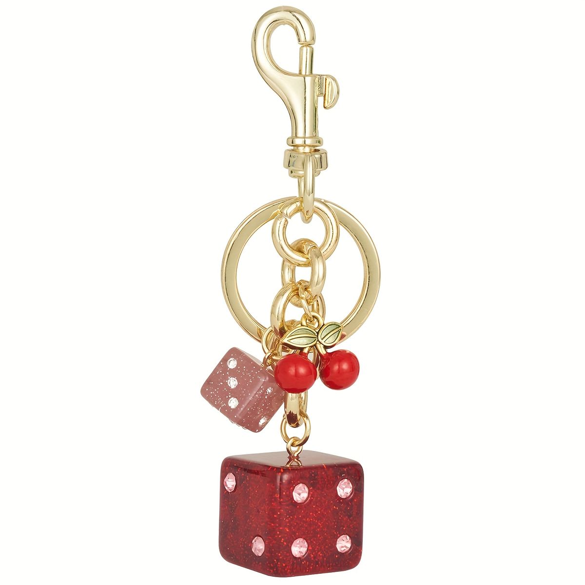 Keychain For Women Cute Purse Charms With Gold Clip For Handbags Or Keys_voghion.com