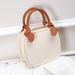 Niche Design New Women's Bag Versatile Contrast Color Portable Biscuit Bag Ins high-end small square bag shoulder Messenger bag_voghion.com