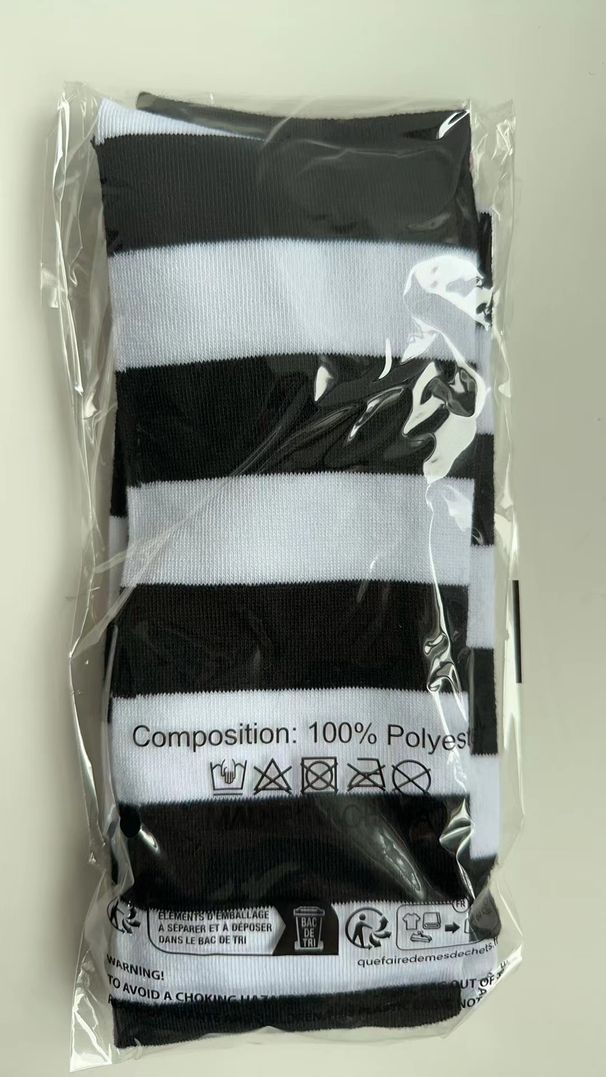 Striped New Zebra Pattern Long Knitted Lolita Girl Over-the-Knee Thigh Socks_voghion.com