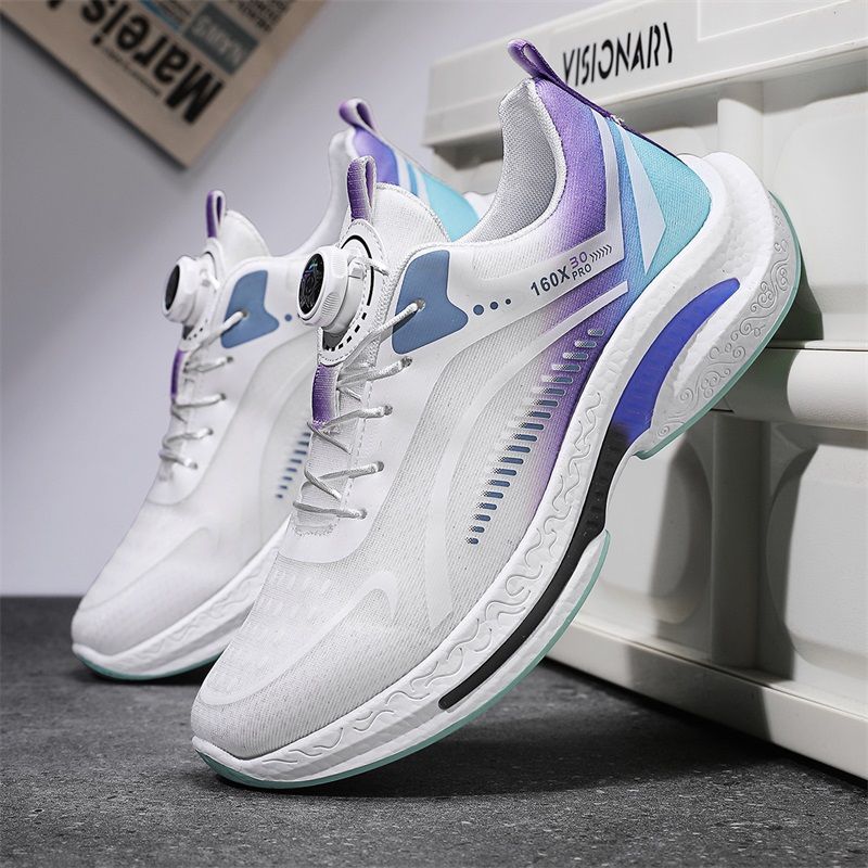 2024 Trend Lightweight Men's Sports Soft Student Running Thick Soled Non-slip Shoes_voghion.com