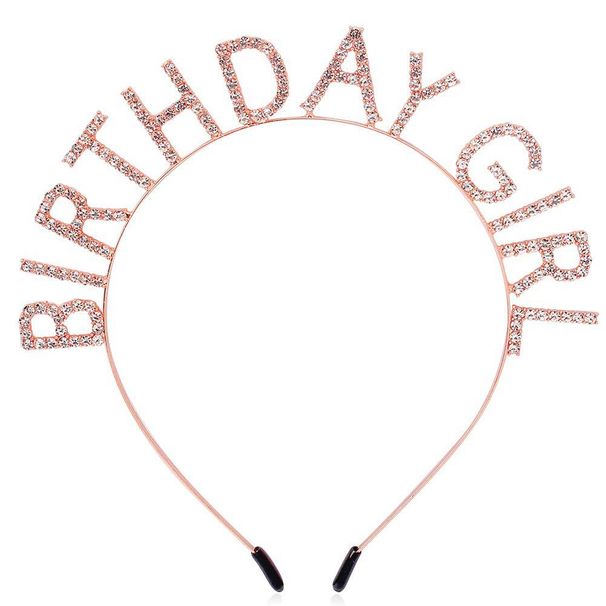 Dívčí královská čelenka, párty, narozeninový dárek k narozeninám, dívka s třpytivými barevnými ramenními popruhy, etiketa, opasek_voghion.com