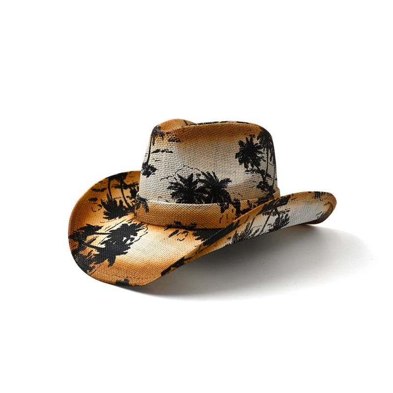 Hot Sale Vintage American Western Cowboy Summer Straw Breathable Fashion Trend Sun Shield Hat Panama Jazz Cap Wholesale_voghion.com