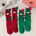 Autumn And Winter Christmas Couple Tube Socks Cute Funny Socks_voghion.com