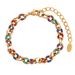 New Bohemian Stle Colorful Epox Cuban Chain Titanium Steel Bracelet For Women Fashionable Unique High-end Niche_voghion.com