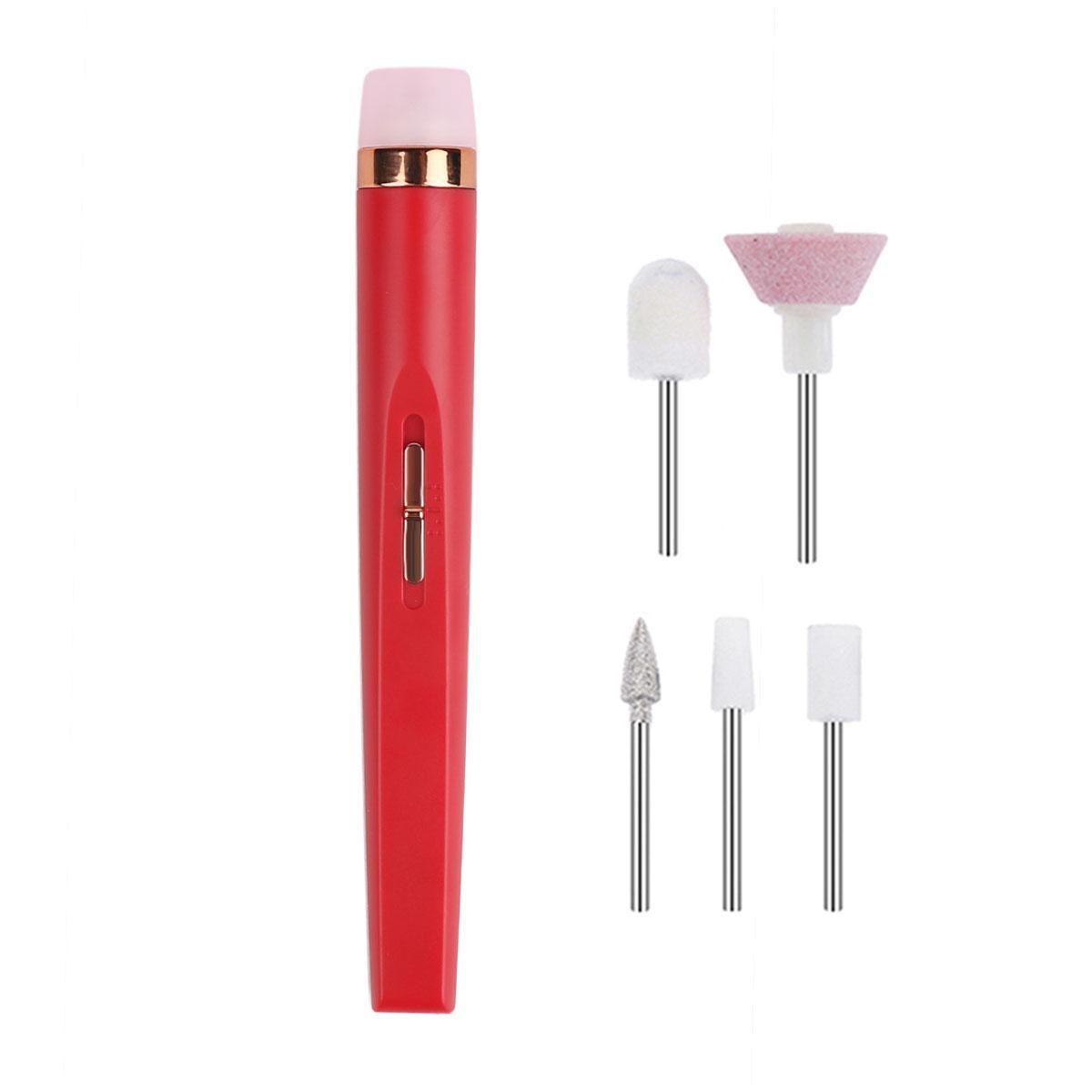 1 pz USB ricaricabile elettrico manicure pedicure trapano per unghie set reversibile con lampada_voghion.com
