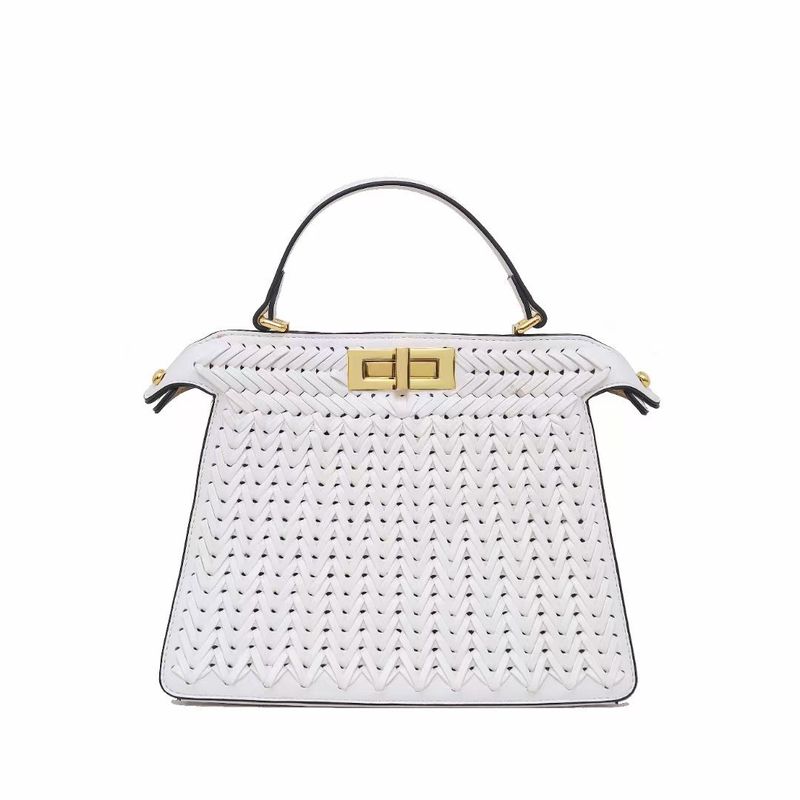 Borsa portatile intrecciata di alta qualità, borsa a tracolla a tracolla piccola quadrata con chiusura a scatto, borsa a tracolla da donna alla moda transfrontaliera, 2024_voghion.com