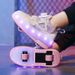 Heelys Rechargeable Light-Up Shoes LED Light Children Adult Roller Skates With Wheels Rotating Button_voghion.com