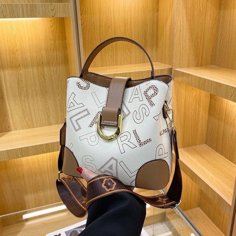 Borsa con manico da donna, borsa tote alla moda, borsa a tracolla in pelle PU, borsa a tracolla larga, borsa retrò piccola per ragazze, borsa casual da shopper_voghion.com