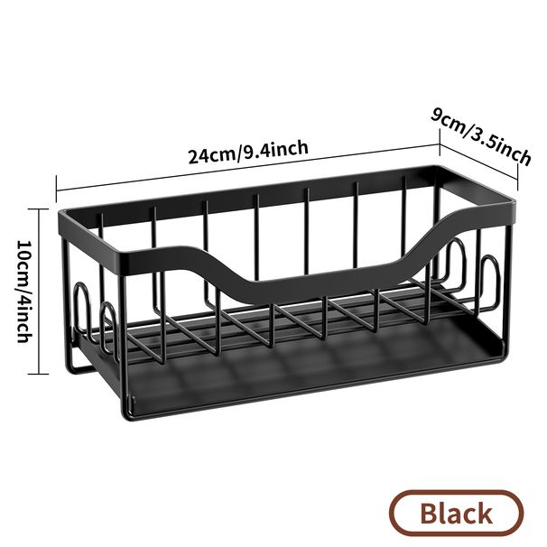 Lauapealse köögitarvete hoiurest Perforeerimata majapidamises kasutatava käsna hoiukuivatusrest puhastusriide riputamiseks_voghion.com