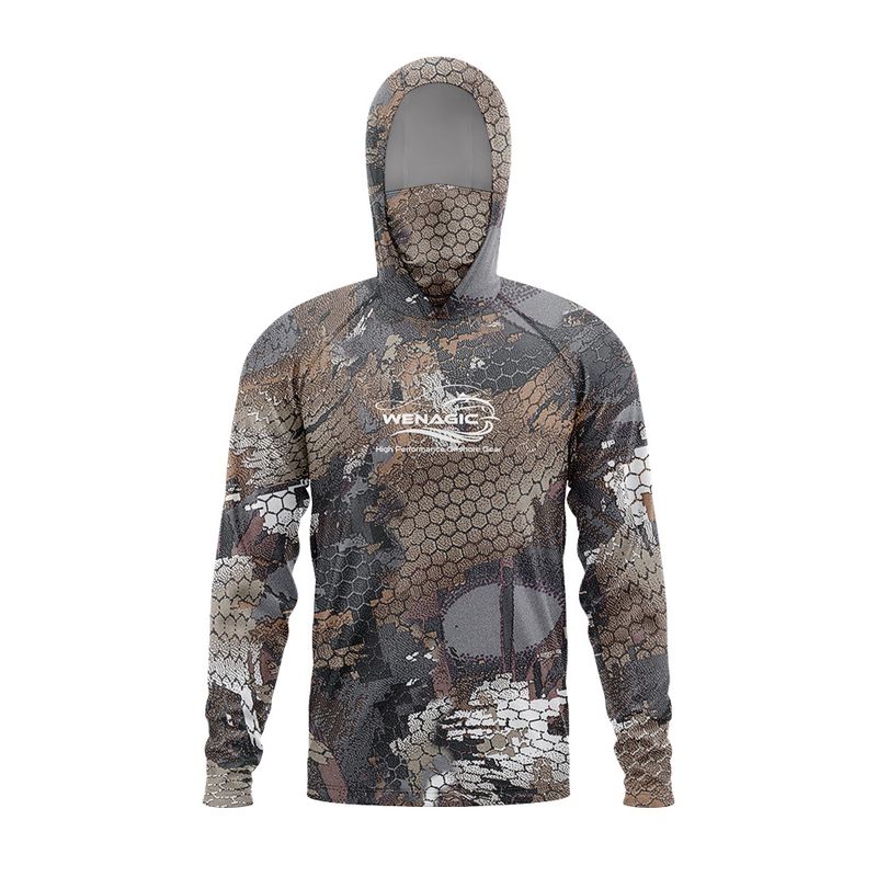 Vêtements pour hommes, été, UPF+50, soie de lait, léger, respirant, séchage rapide, pêche, capuche, manches longues, leurre_voghion.com