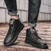 Herrenmode Leder Stiefeletten Herbst Neue Kausal Männer Hohe Qualität Winter Outdoor herren High-tops Schuhe ho Botas_voghion.com