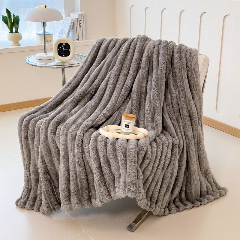 Premium Fleece Blanket - Ultra Soft Solid Color Throw For Bed, Sofa & Travel, 70x100cm To 200x230cm, Lightweight & Hypoallergenic_voghion.com