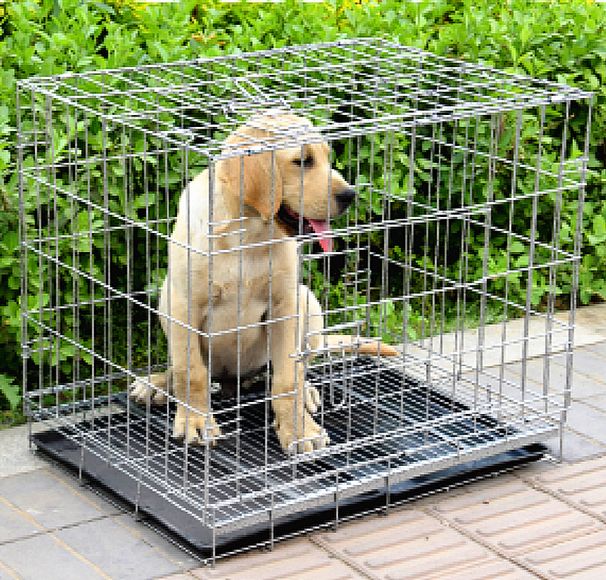 Direct Pet Dog Cat Foldable Portable Chicken Rabbit Angle Steel Folding Cage_voghion.com