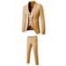 Ensemble trois pièces pour homme adulte, gilet et pantalon, style décontracté ou formel, idéal pour l'exportation européenne et américaine._voghion.com
