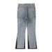 Herrenbekleidung High Street Washed Distressed Stitching Logging Jeans Herren Retro Modetrend Tintenspritzer Print Hose mit weitem Bein_voghion.com