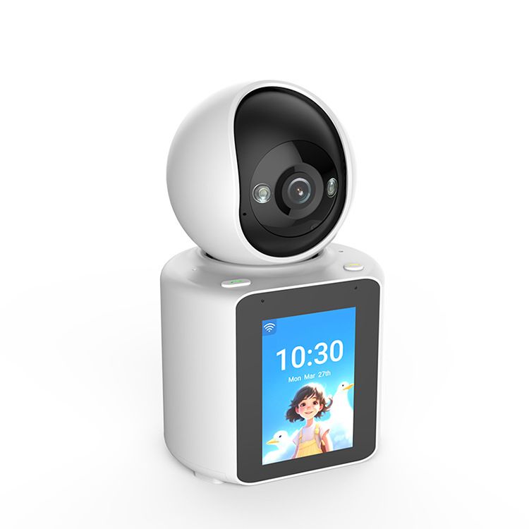 2,8-Zoll-Touchscreen-Überwachungskamera mit Zwei-Wege-Videoanruf, Nachtsicht und WLAN zur Überwachung von Babys/Senioren_voghion.com