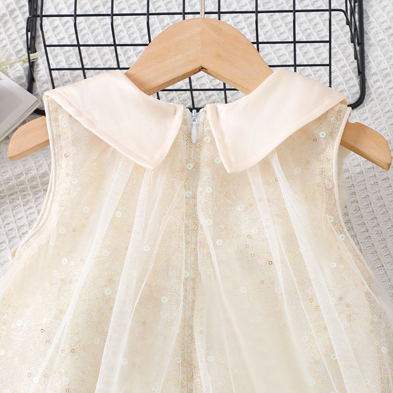 Robe de princesse d'été pour filles, nouvelle collection 2025, élégante, en fil pelucheux, pour petites filles_voghion.com