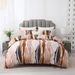 Bohemian Stripe Duvet Cover Set - 3-Piece Geometric Bedding (Handwoven Tribal Patterns Breathable & Hypoallergenic Free-Spirited Boho Chic Style)_voghion.com