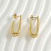 Stainless Fashion Personality Niche Light Luxury Hook Titanium Gold Steel Color Earrings_voghion.com