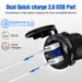 Hot Selling Metal QC3.0 Smart Fast Charging USB Port Motorcycle RV Modified Car Charger_voghion.com