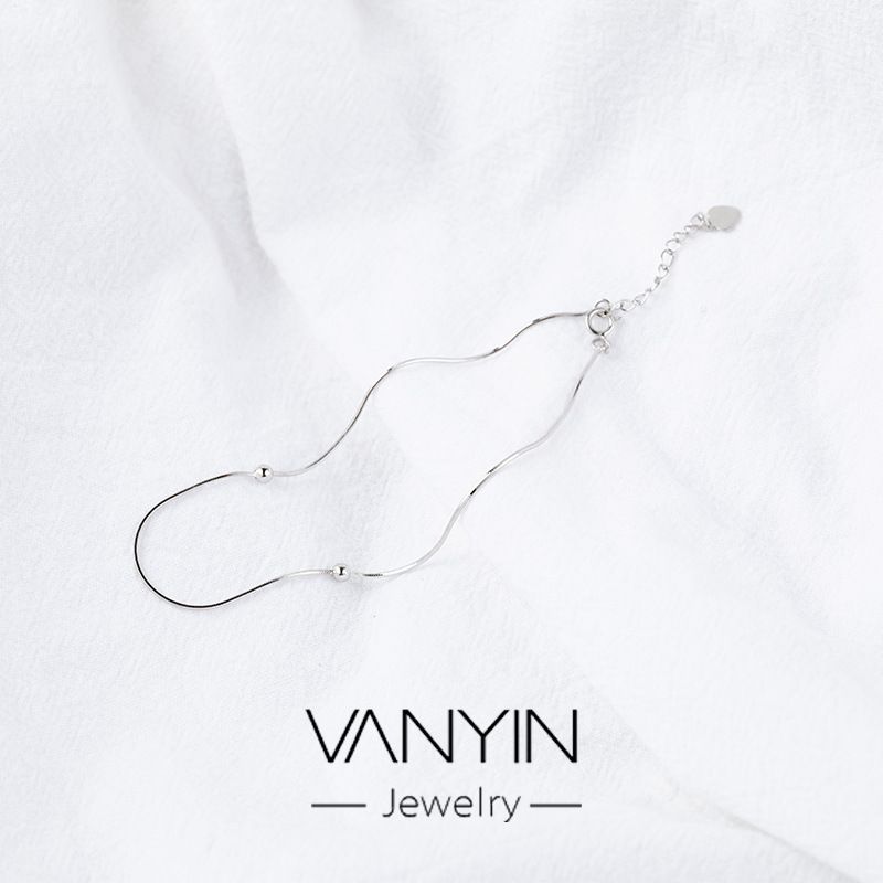 Catena a forma di osso di serpente a forma di palla rotonda Wanying S Argento puro Carino e intelligente Celebrità di Internet Stesso stile Gioielli Personalità_voghion.com