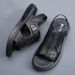 2025 Summer New Men's Sandals Outdoor Open-toe Casual Leather Soft Bottom Non-slip Beach Shoes Fashionable Versatile_voghion.com