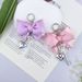 Girly Bow Keychain Niche High End Diamond Bag Pendant Car Keychain Pendant_voghion.com