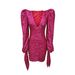 Women's fashion evening dress pleated sexy glitter wrap hip skirt deep V sequin dress_voghion.com