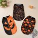 New Summer Sun Protection Vest Halloween Pumpkin Print Small And Medium Dog Cat Pet Clothes_voghion.com