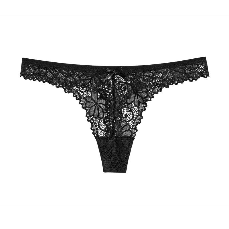 2025d Perizoma in pizzo sexy a vita bassa traspirante in cotone con cavallo, intimo da donna, Pure Desire_voghion.com