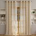 French Floral Lace Voile Curtains - Beige Light Filtering Sheer Drapes For Bedroom & Living Room (130x160/214/241cm)_voghion.com