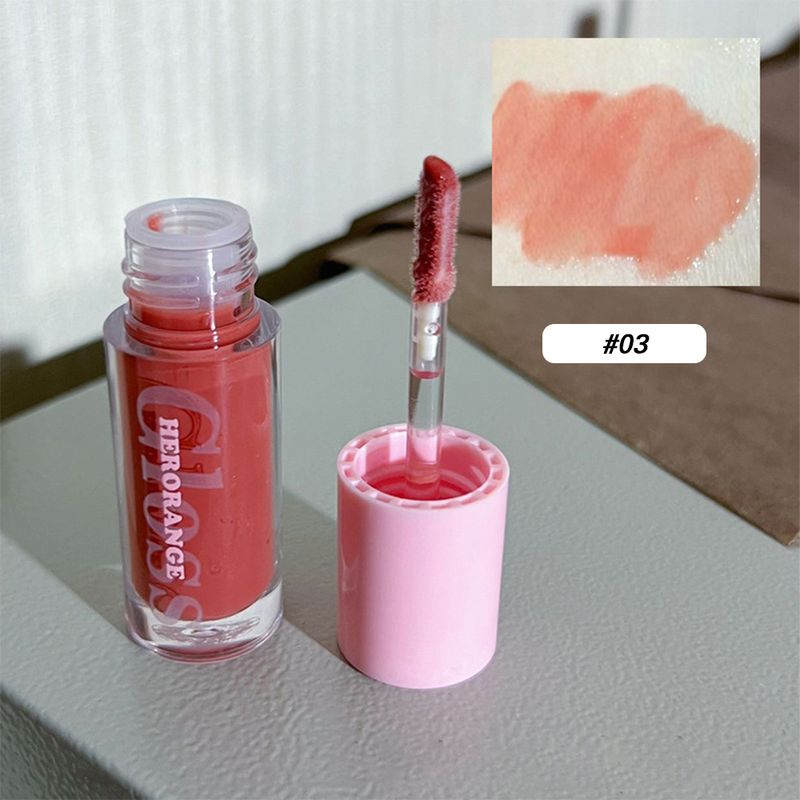Specchio colorato 4 Lucidalabbra Impermeabile Rossetto idratante a lunga durata Lucidalabbra traslucido in cristallo Stick lucidalabbra_voghion.com