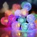 Solar Bubble Ball String Lights - Waterproof Outdoor Fairy Lights With Remote Control (Warm White & Multicolor, Crystal Ball Design, 50 LED Lights)_voghion.com