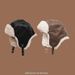 Cappello da pilota coreano retrò autunno e inverno in pelle PU, peluche, lei feng, uomo e donna, protezione per le orecchie, cappello da sci, tendenza_voghion.com