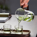 HEISOU Glass Teapot For Home Use, Crescent Filter Integrated Teapot, High-end Tea Divider, Fair Cup_voghion.com