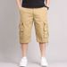 Men's Clothing Summer men's multi pocket casual shorts cropped trousers youth workwear shorts pure cotton loose breeches thin shorts_voghion.com